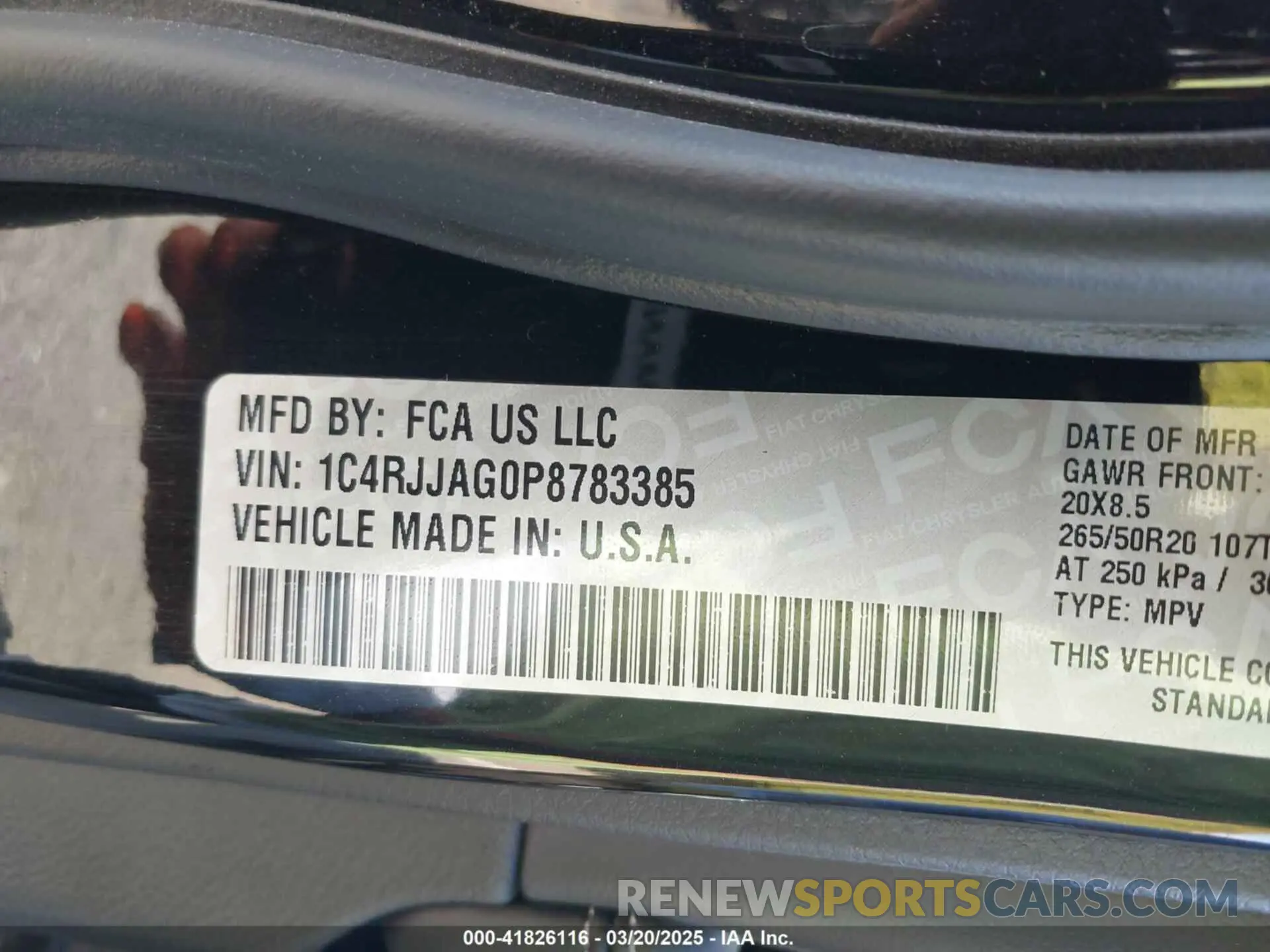 9 fotografías del automóvil dañado 1C4RJJAG0P8783385 JEEP GRAND CHEROKEE L 2023