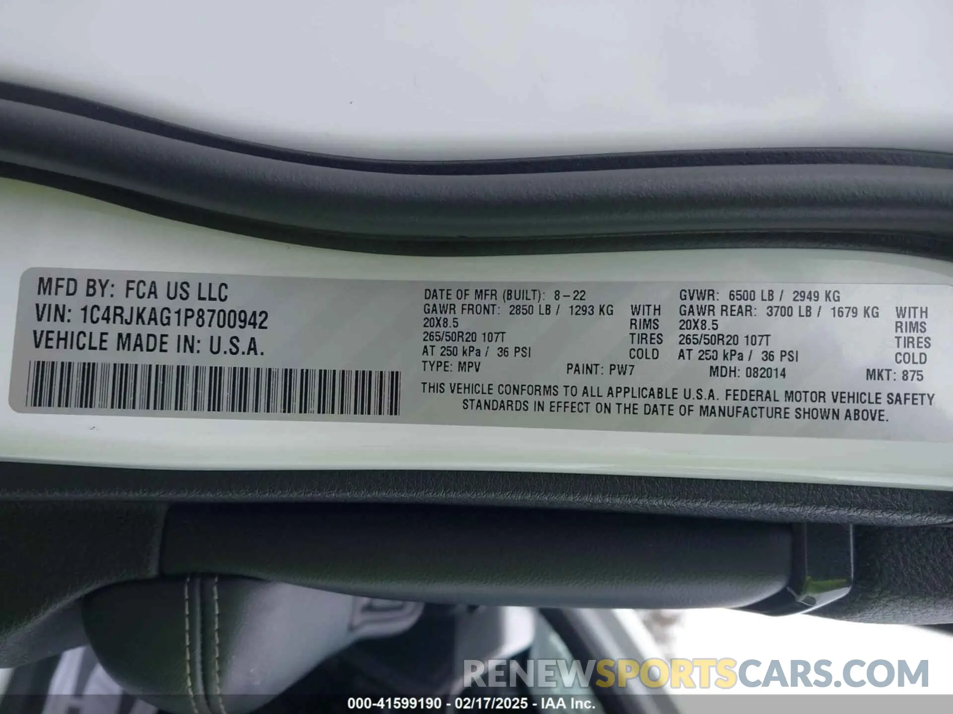 9 fotografías del automóvil dañado 1C4RJKAG1P8700942 JEEP GRAND CHEROKEE L 2023