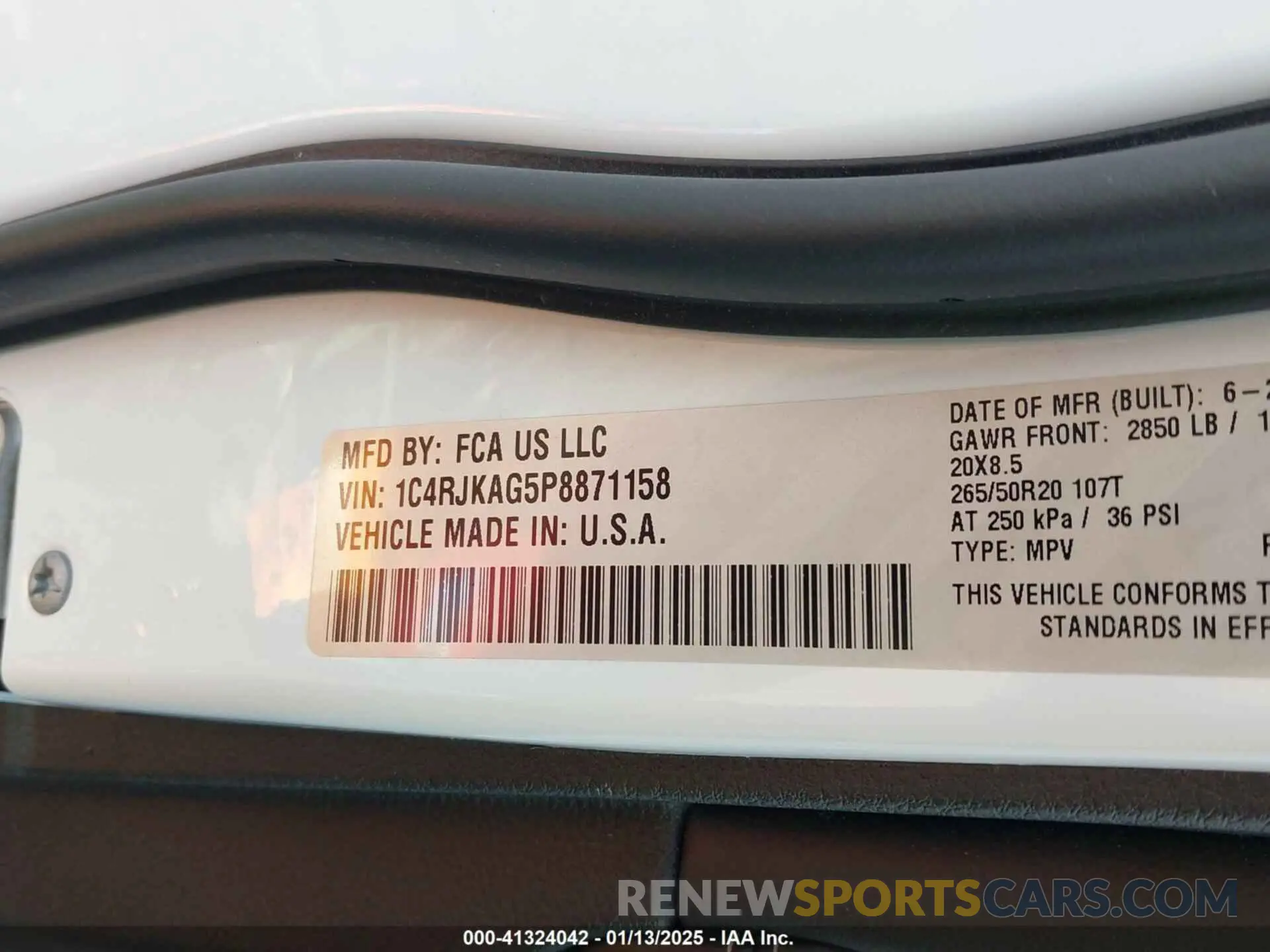 9 fotografías del automóvil dañado 1C4RJKAG5P8871158 JEEP GRAND CHEROKEE L 2023