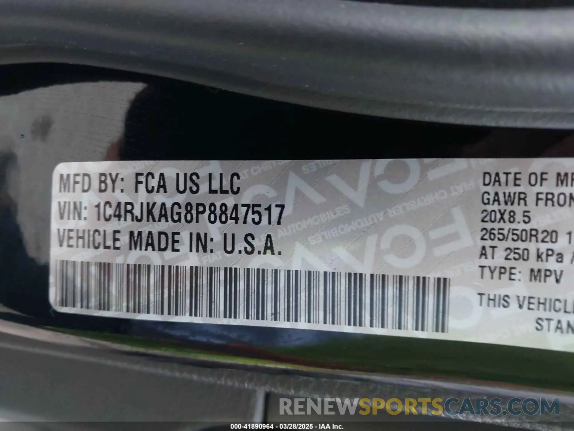 9 fotografías del automóvil dañado 1C4RJKAG8P8847517 JEEP GRAND CHEROKEE L 2023
