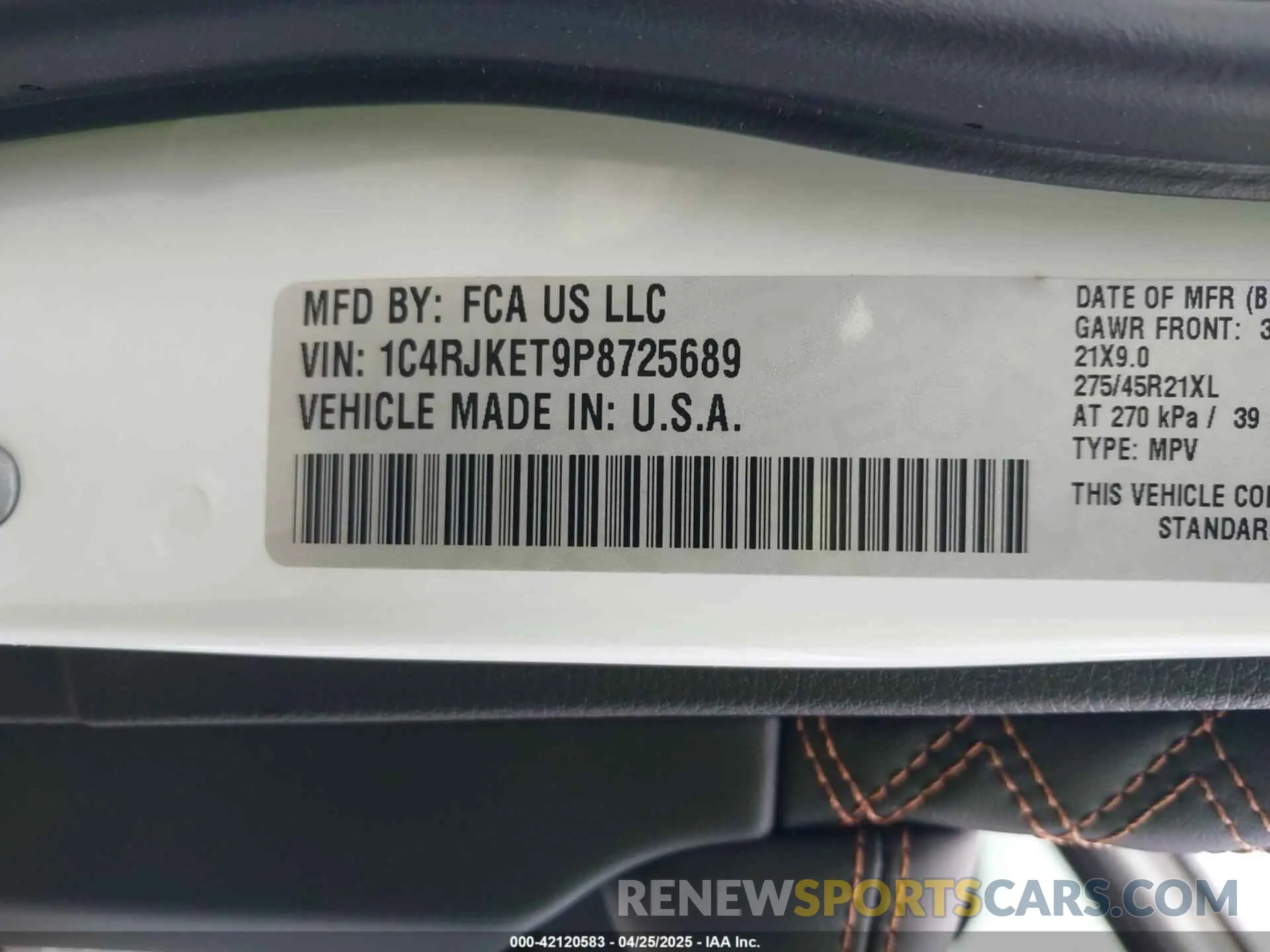 9 fotografías del automóvil dañado 1C4RJKET9P8725689 JEEP GRAND CHEROKEE L 2023