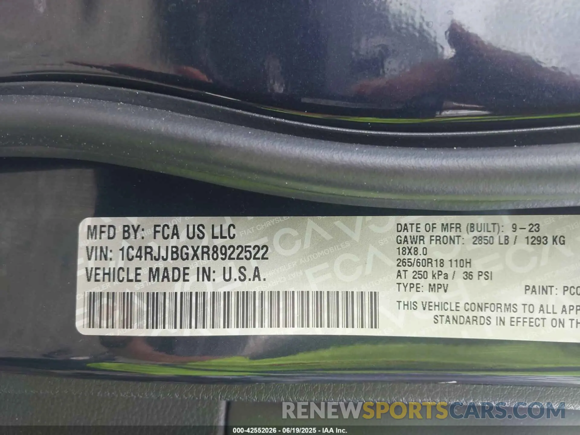 9 fotografías del automóvil dañado 1C4RJJBGXR8922522 JEEP GRAND CHEROKEE L 2024