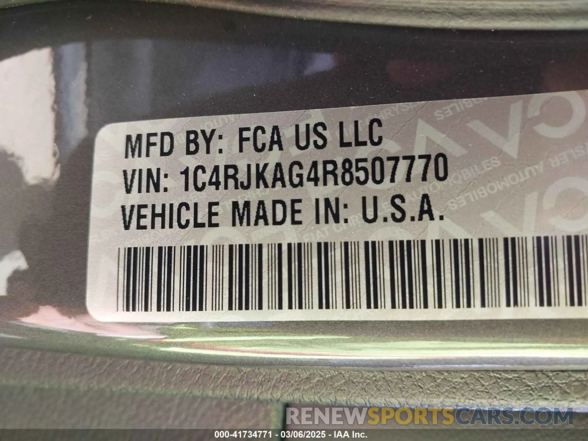 9 fotografías del automóvil dañado 1C4RJKAG4R8507770 JEEP GRAND CHEROKEE L 2024