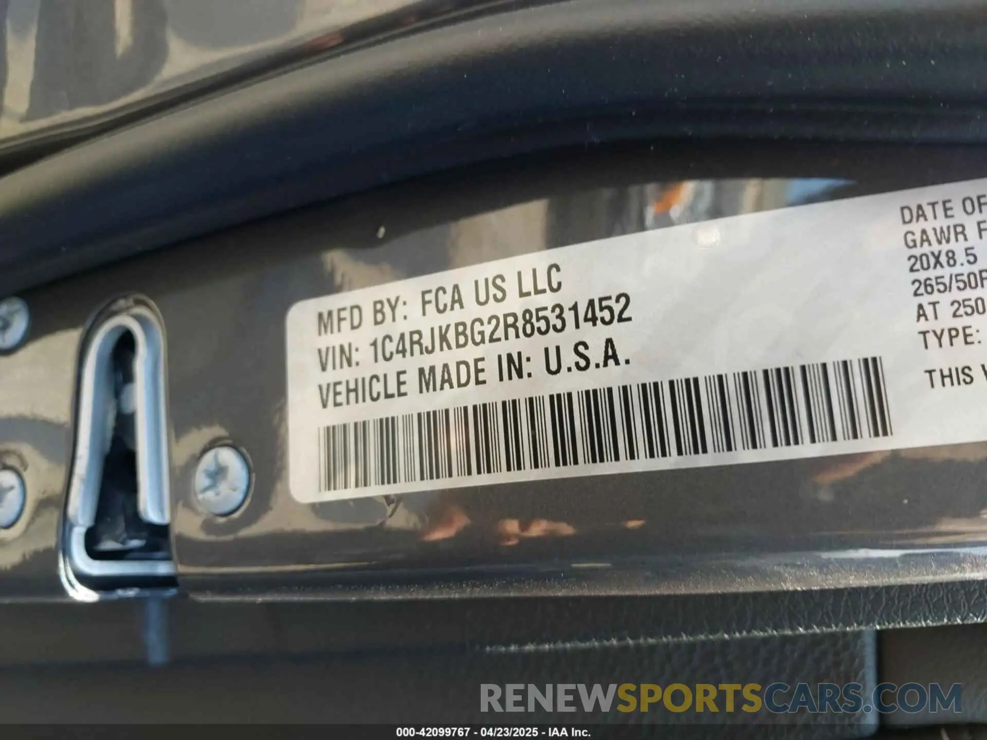 9 fotografías del automóvil dañado 1C4RJKBG2R8531452 JEEP GRAND CHEROKEE L 2024