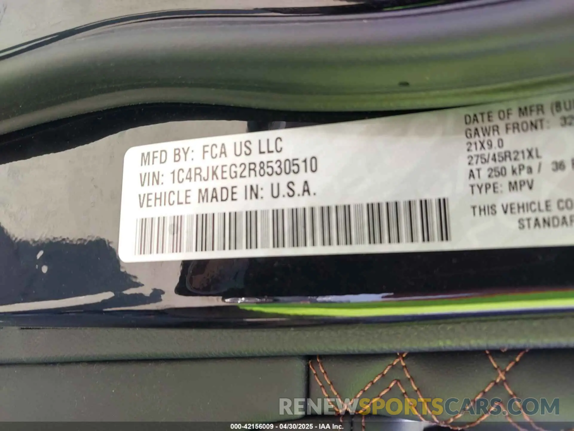 9 fotografías del automóvil dañado 1C4RJKEG2R8530510 JEEP GRAND CHEROKEE L 2024