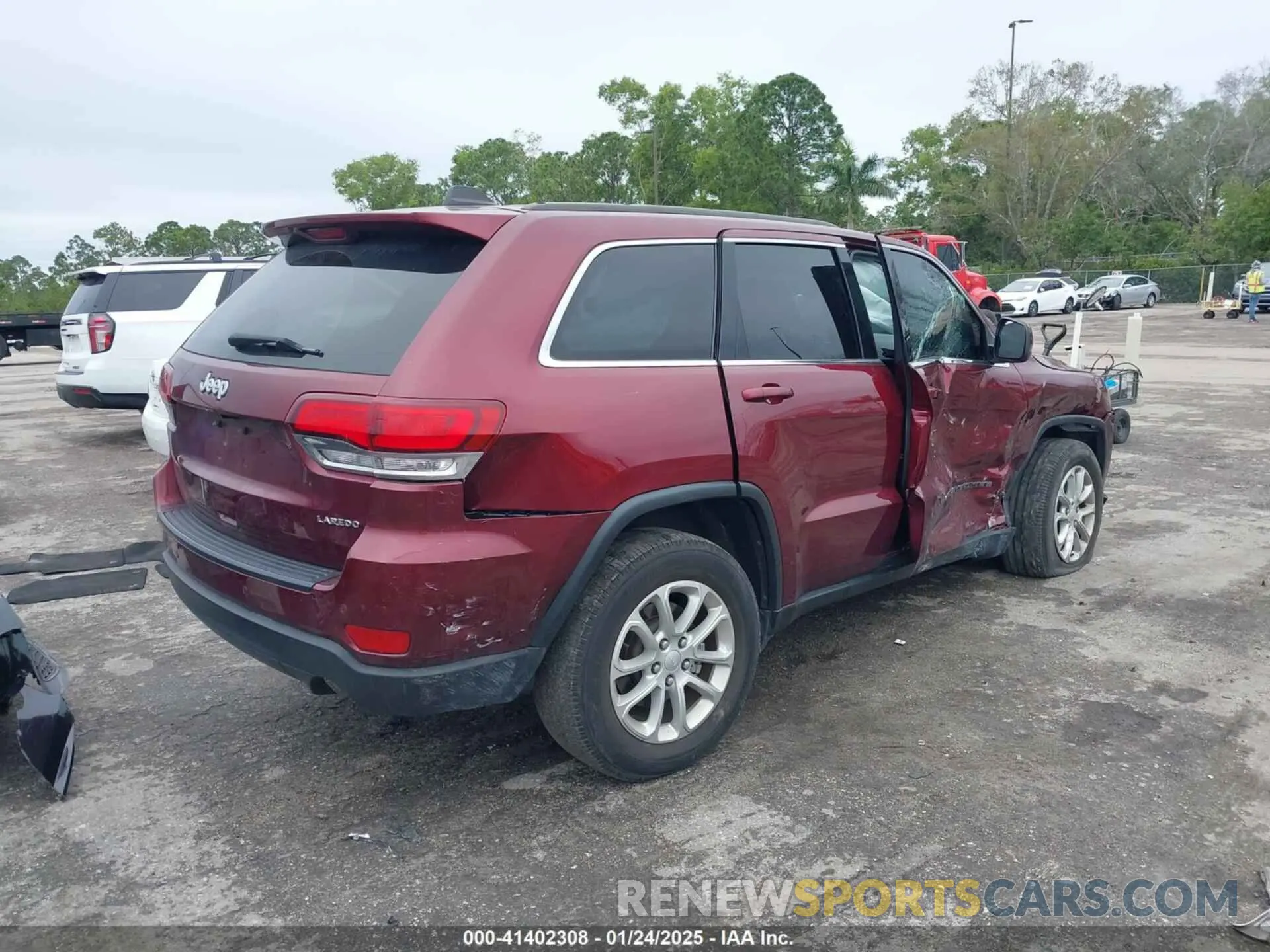 4 fotografías del automóvil dañado 1C4RJEAG0NC128094 JEEP GRAND CHEROKEE WK 2022