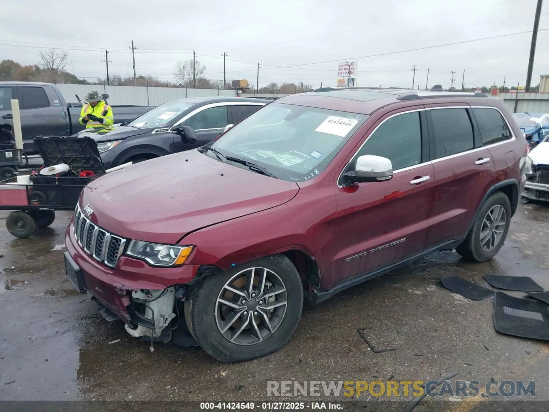 2 fotografías del automóvil dañado 1C4RJEBG7NC152696 JEEP GRAND CHEROKEE WK 2022