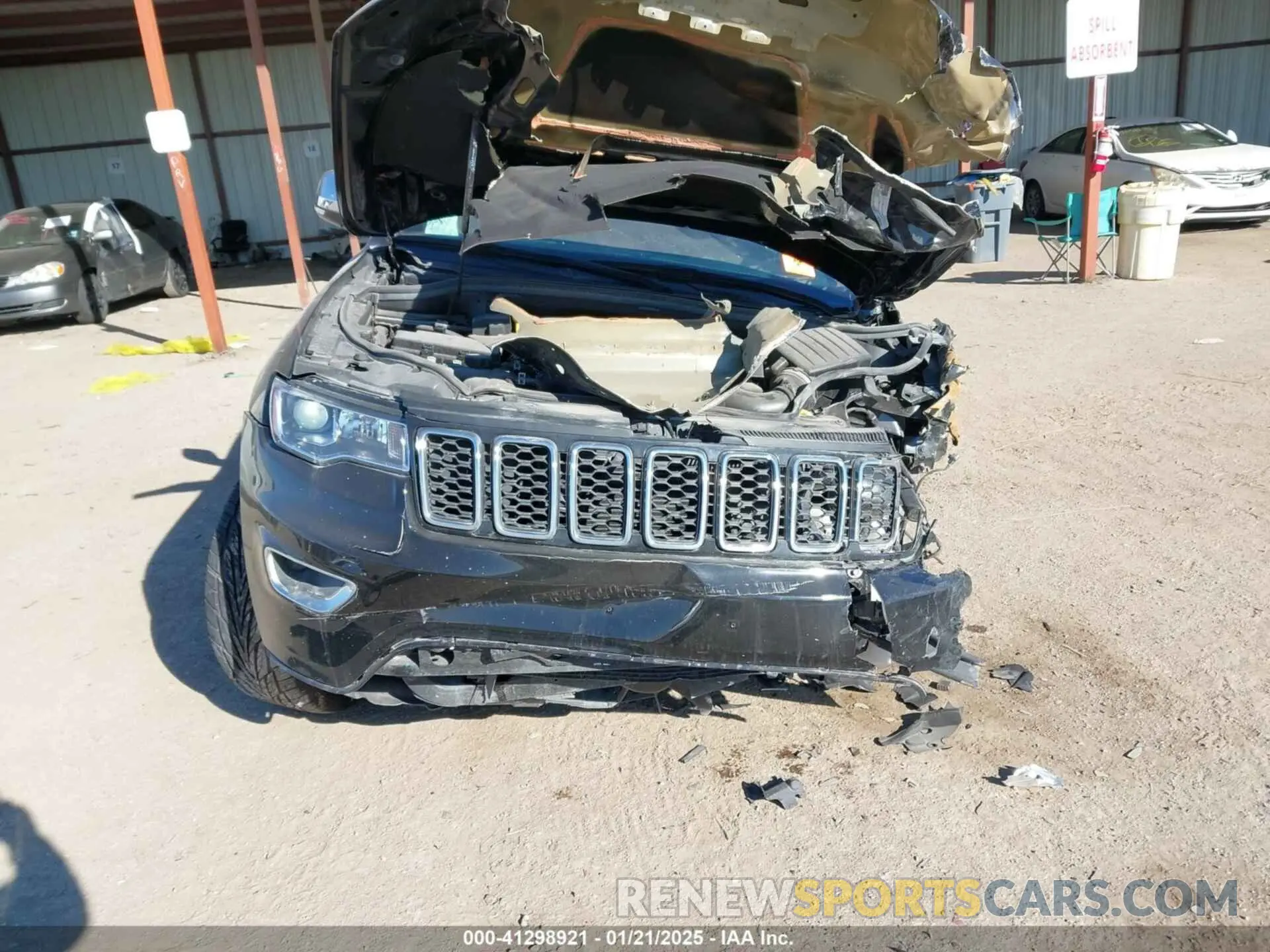 6 fotografías del automóvil dañado 1C4RJFBG3NC166164 JEEP GRAND CHEROKEE WK 2022