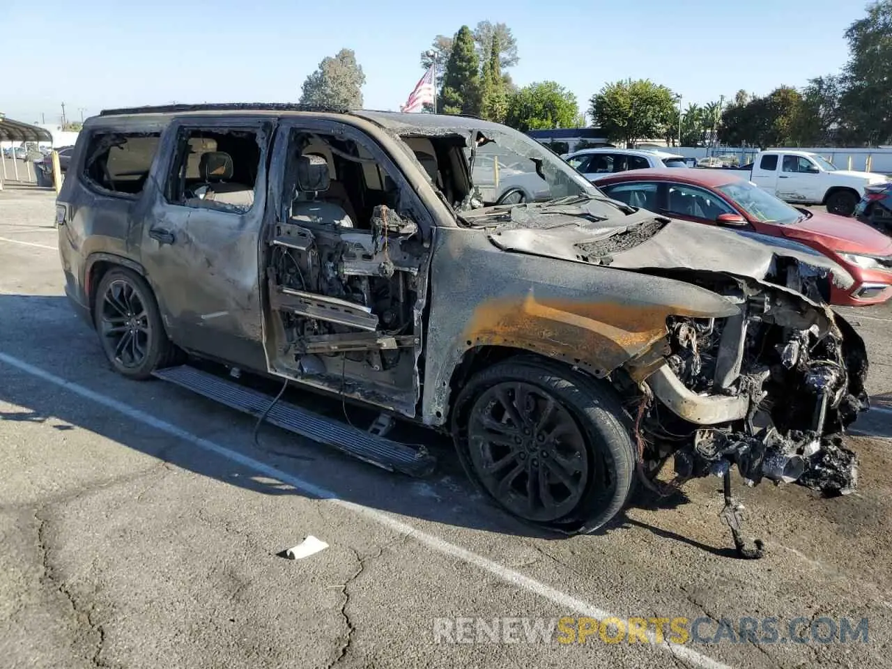 4 fotografías del automóvil dañado 1C4SJVFJ6NS168157 JEEP GRAND WAGO 2022
