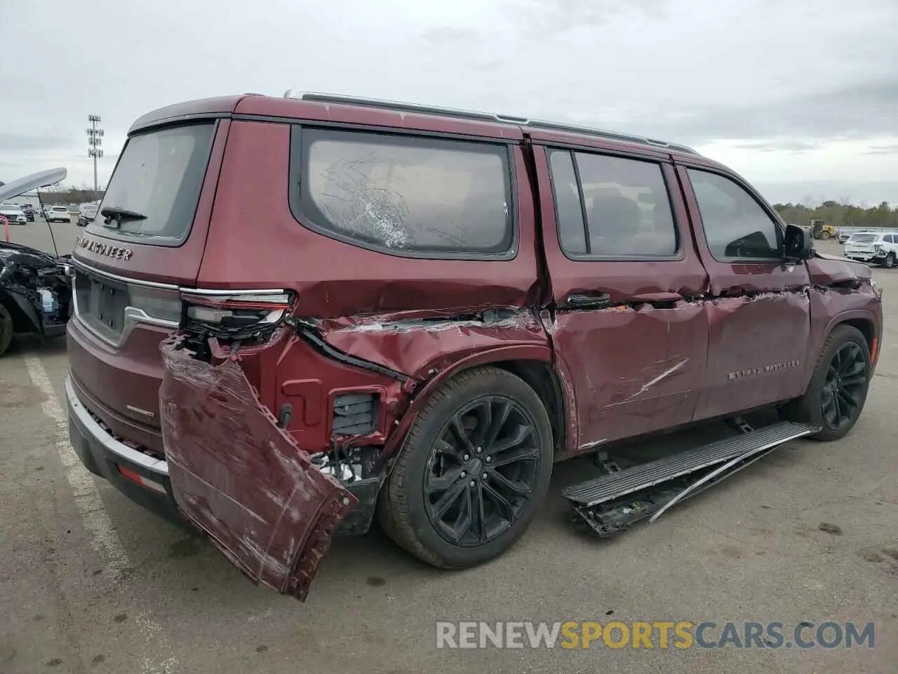 3 fotografías del automóvil dañado 1C4SJVGJ8NS113417 JEEP GRAND WAGO 2022
