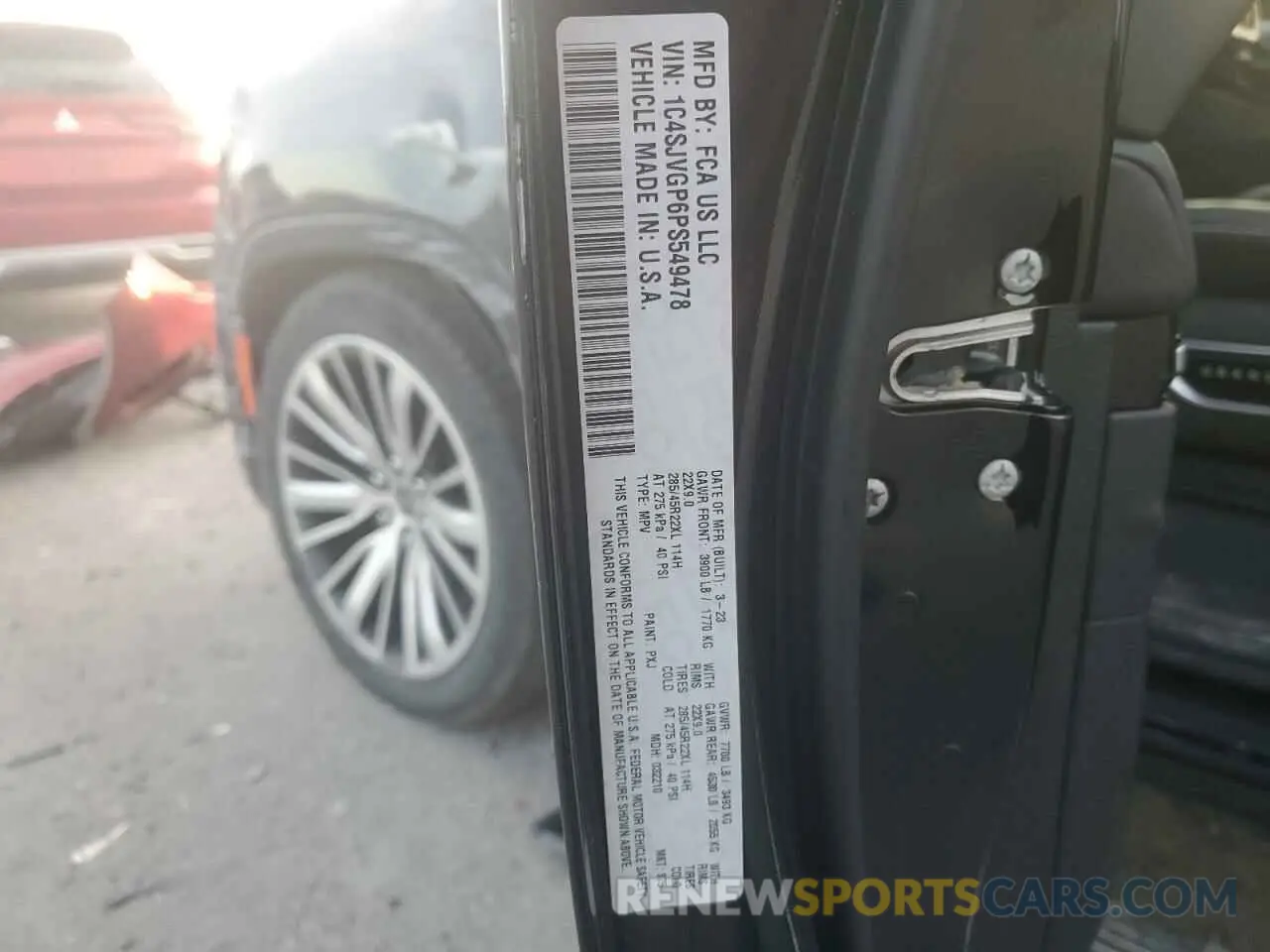 13 fotografías del automóvil dañado 1C4SJVGP6PS549478 JEEP GRAND WAGO 2023