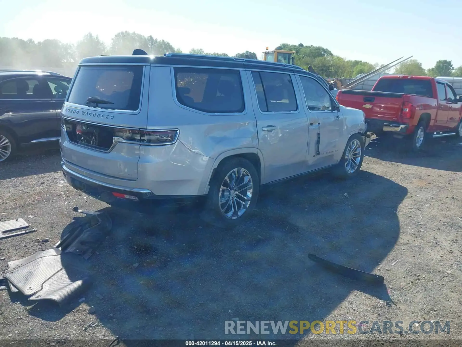 4 fotografías del automóvil dañado 1C4SJVFJXNS167187 JEEP GRAND WAGONEER 2022