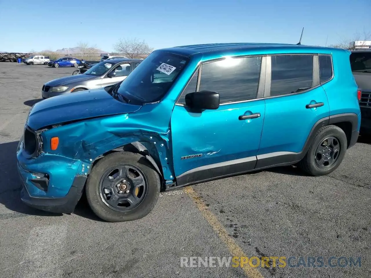 1 fotografías del automóvil dañado ZACNJAAB3KPK37715 JEEP RENEGADE 2019