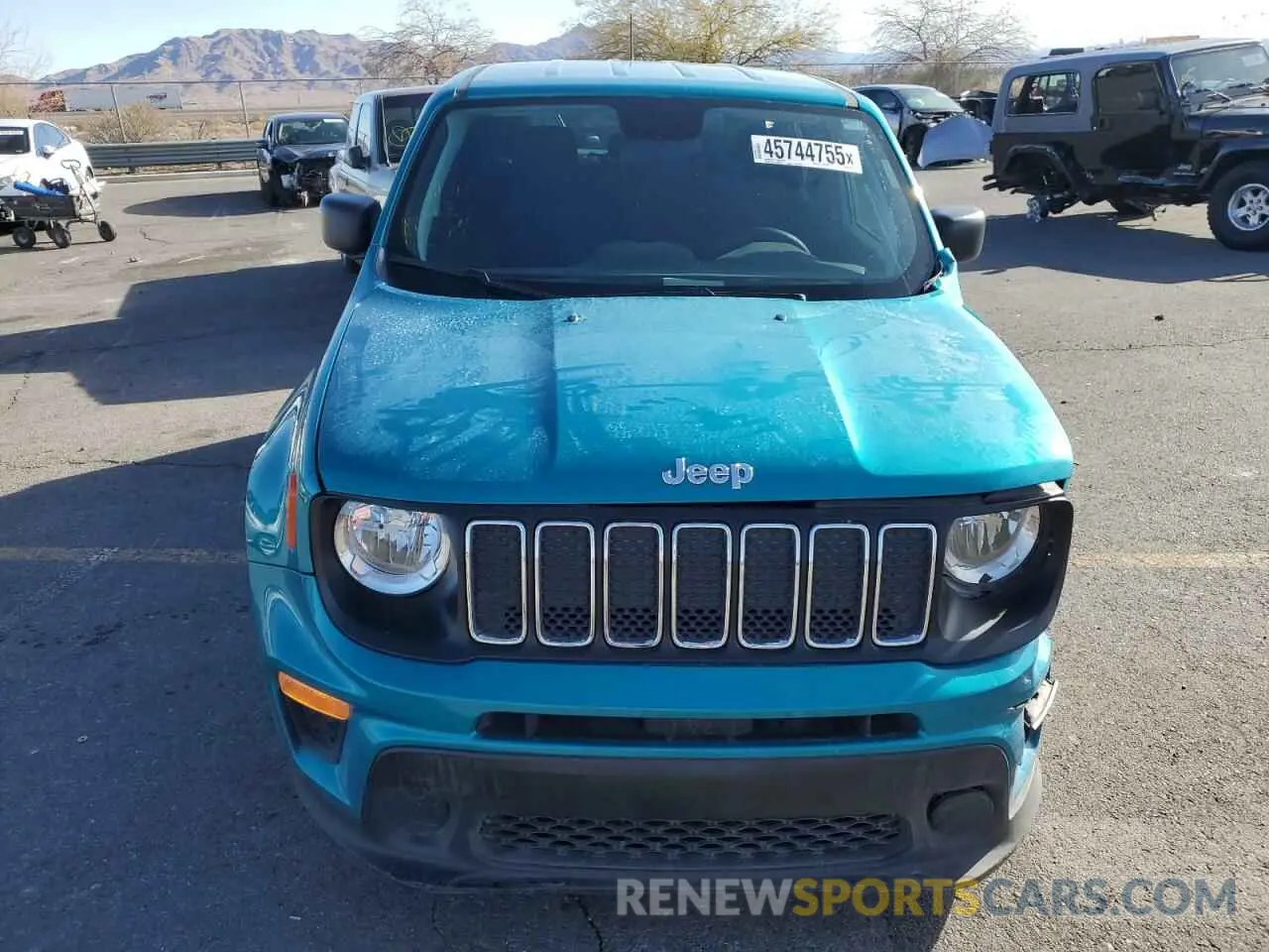5 fotografías del automóvil dañado ZACNJAAB3KPK37715 JEEP RENEGADE 2019