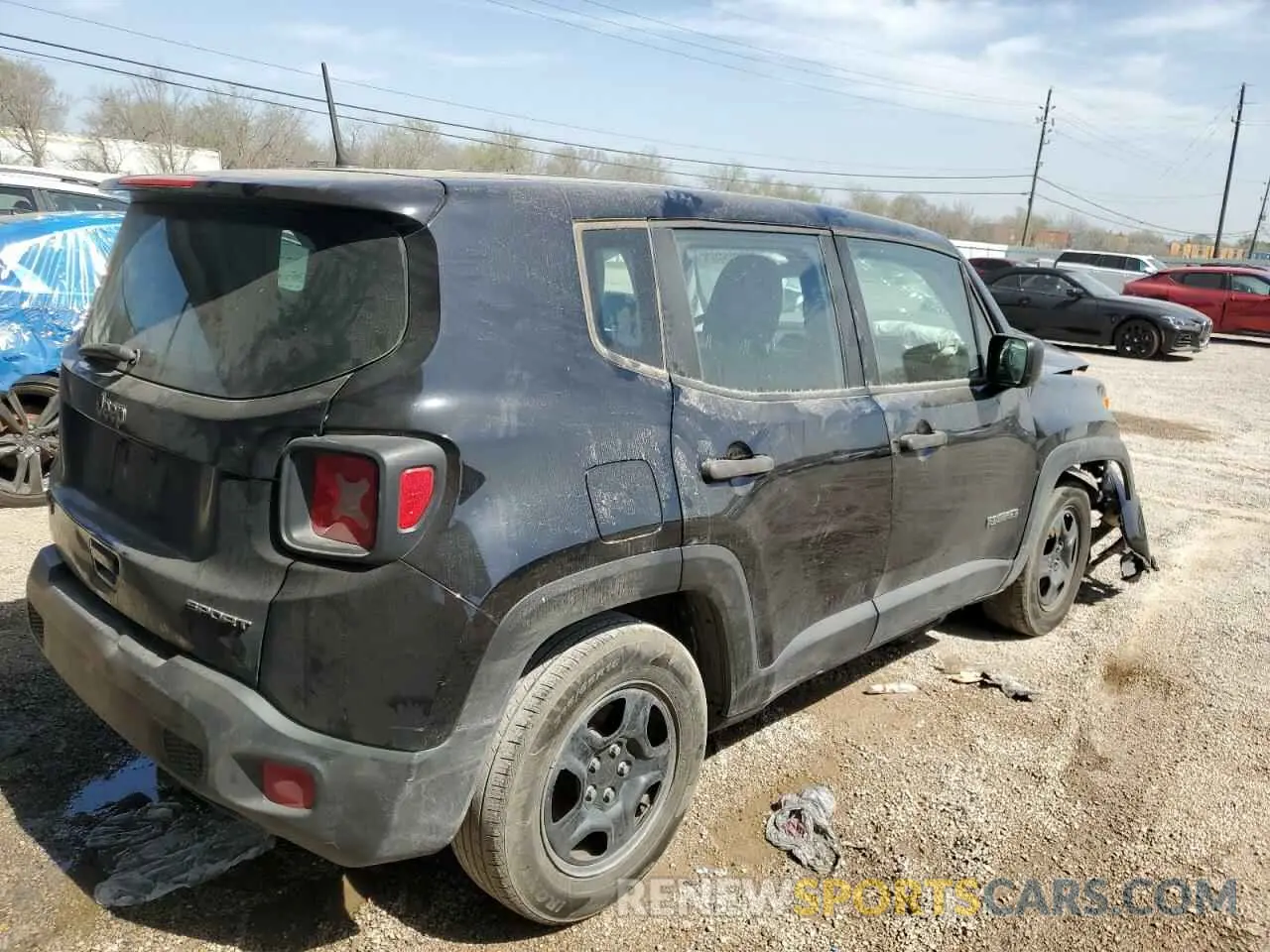 3 fotografías del automóvil dañado ZACNJAAB6KPK11528 JEEP RENEGADE 2019