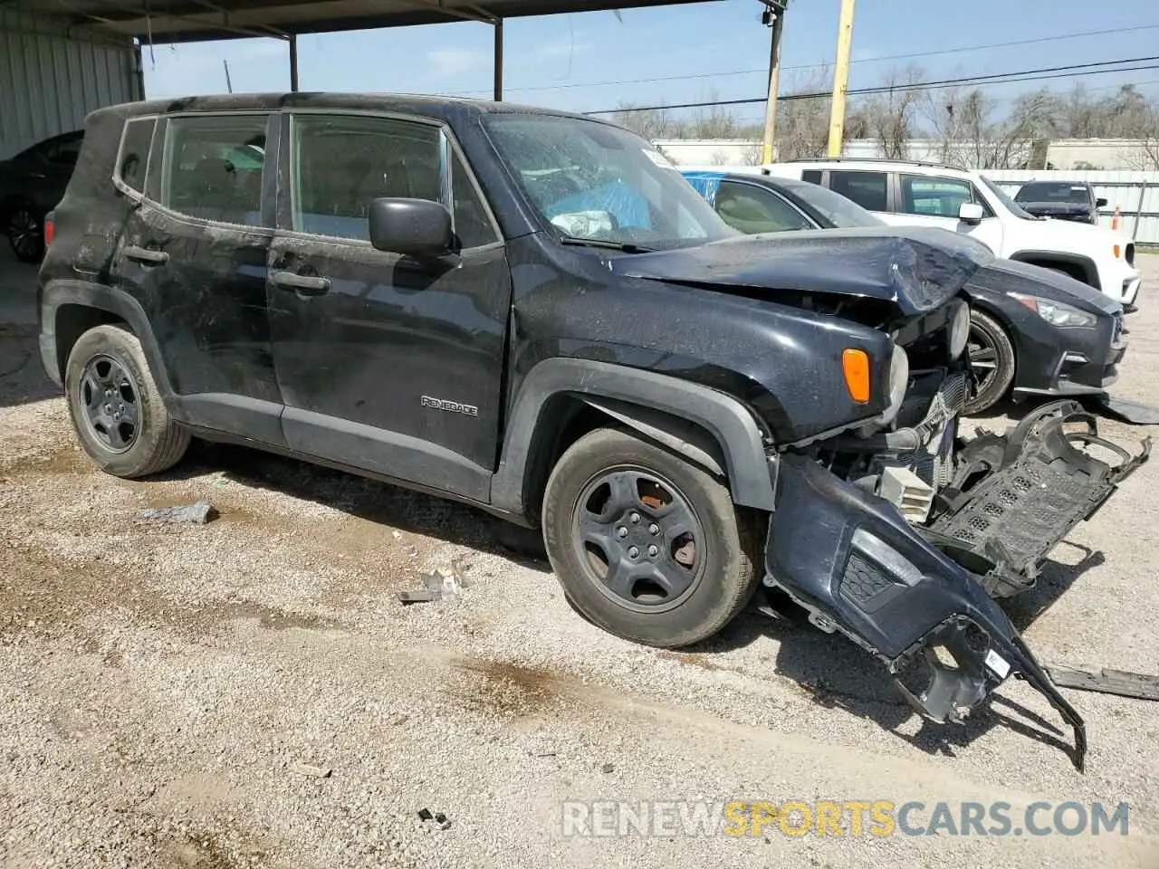 4 fotografías del automóvil dañado ZACNJAAB6KPK11528 JEEP RENEGADE 2019