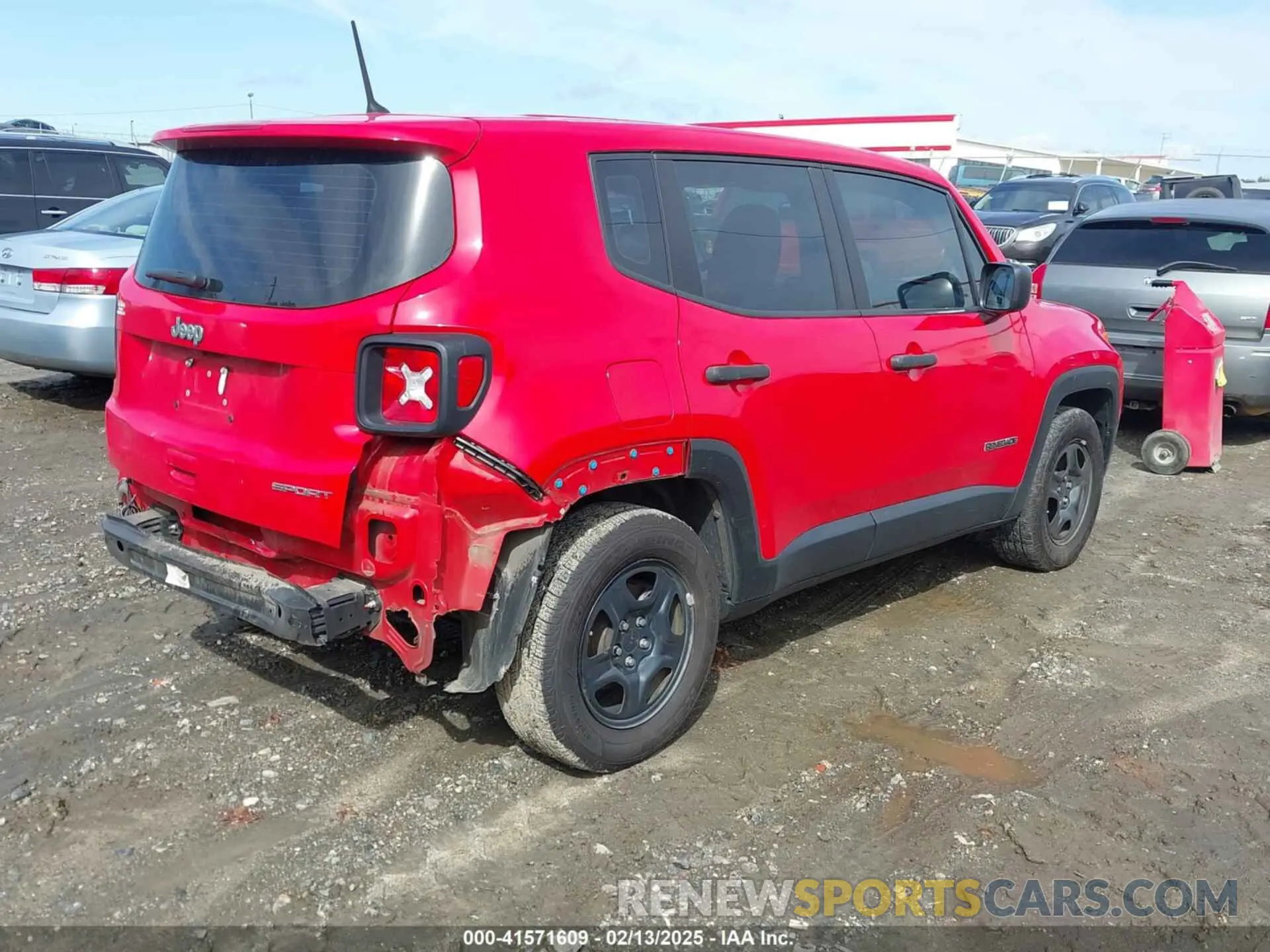 4 fotografías del automóvil dañado ZACNJAAB8KPK37967 JEEP RENEGADE 2019