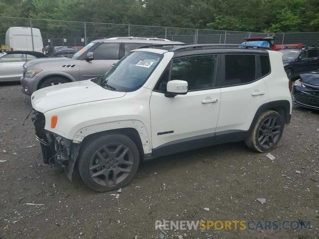 1 fotografías del automóvil dañado ZACNJAB13KPK50521 JEEP RENEGADE 2019