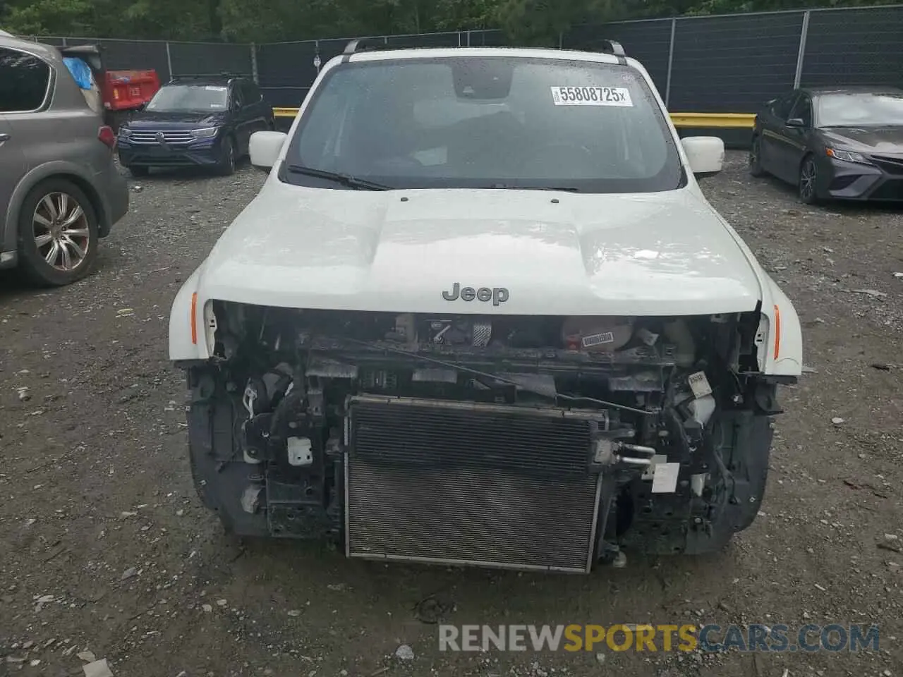5 fotografías del automóvil dañado ZACNJAB13KPK50521 JEEP RENEGADE 2019