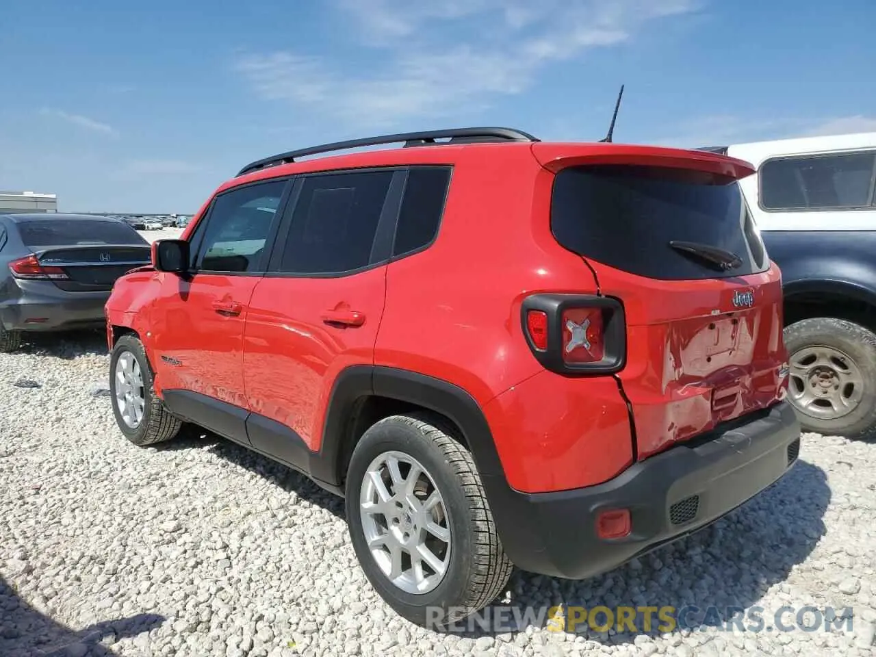 2 fotografías del automóvil dañado ZACNJABB0KPK00863 JEEP RENEGADE 2019
