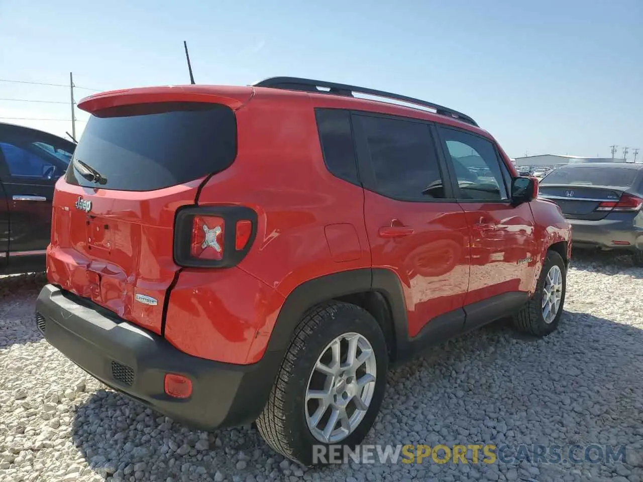 3 fotografías del automóvil dañado ZACNJABB0KPK00863 JEEP RENEGADE 2019