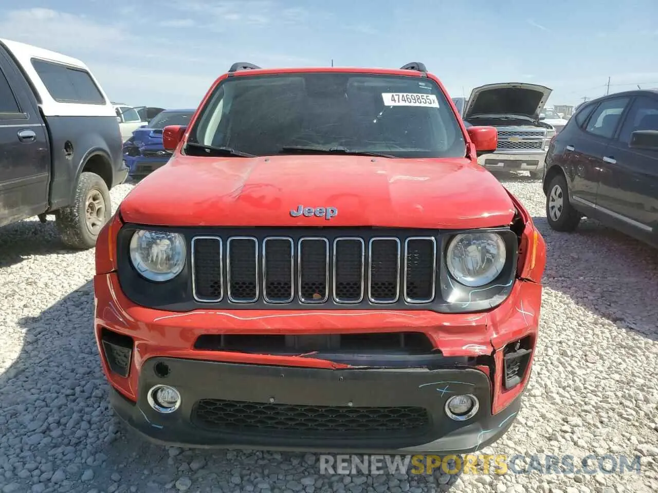 5 fotografías del automóvil dañado ZACNJABB0KPK00863 JEEP RENEGADE 2019