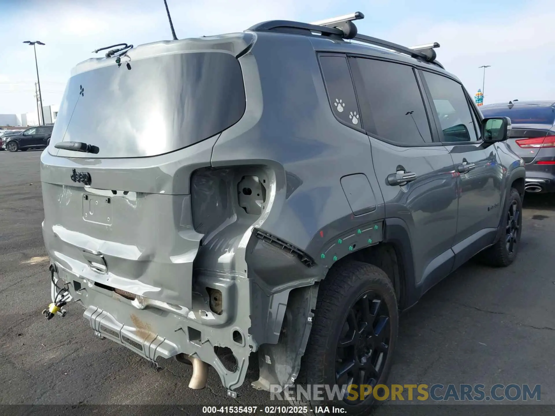 4 fotografías del automóvil dañado ZACNJABB0KPK64076 JEEP RENEGADE 2019
