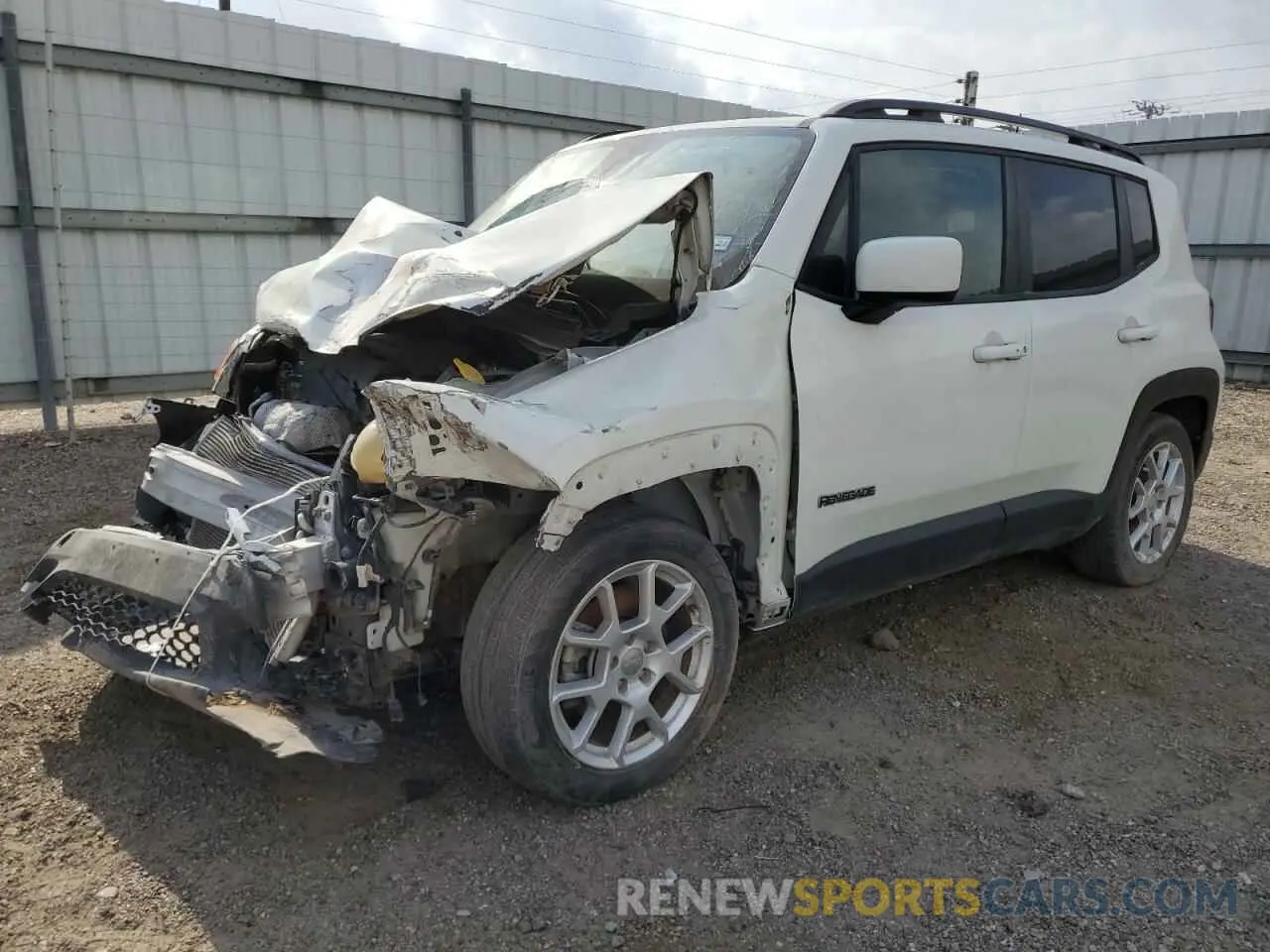 1 fotografías del automóvil dañado ZACNJABB0KPK93447 JEEP RENEGADE 2019
