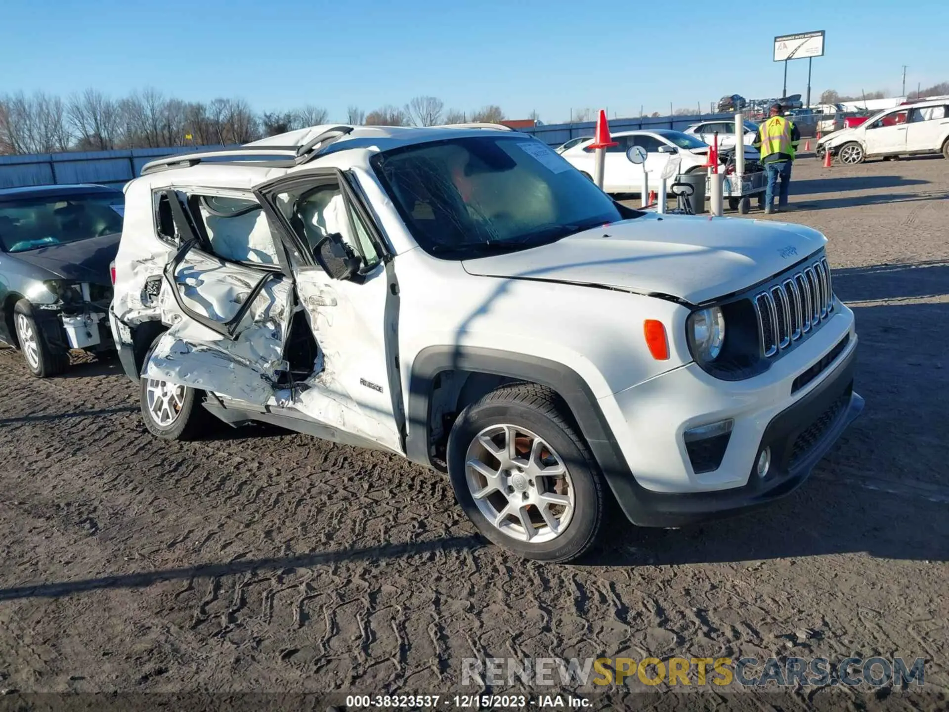 1 fotografías del automóvil dañado ZACNJABB2KPJ96010 JEEP RENEGADE 2019