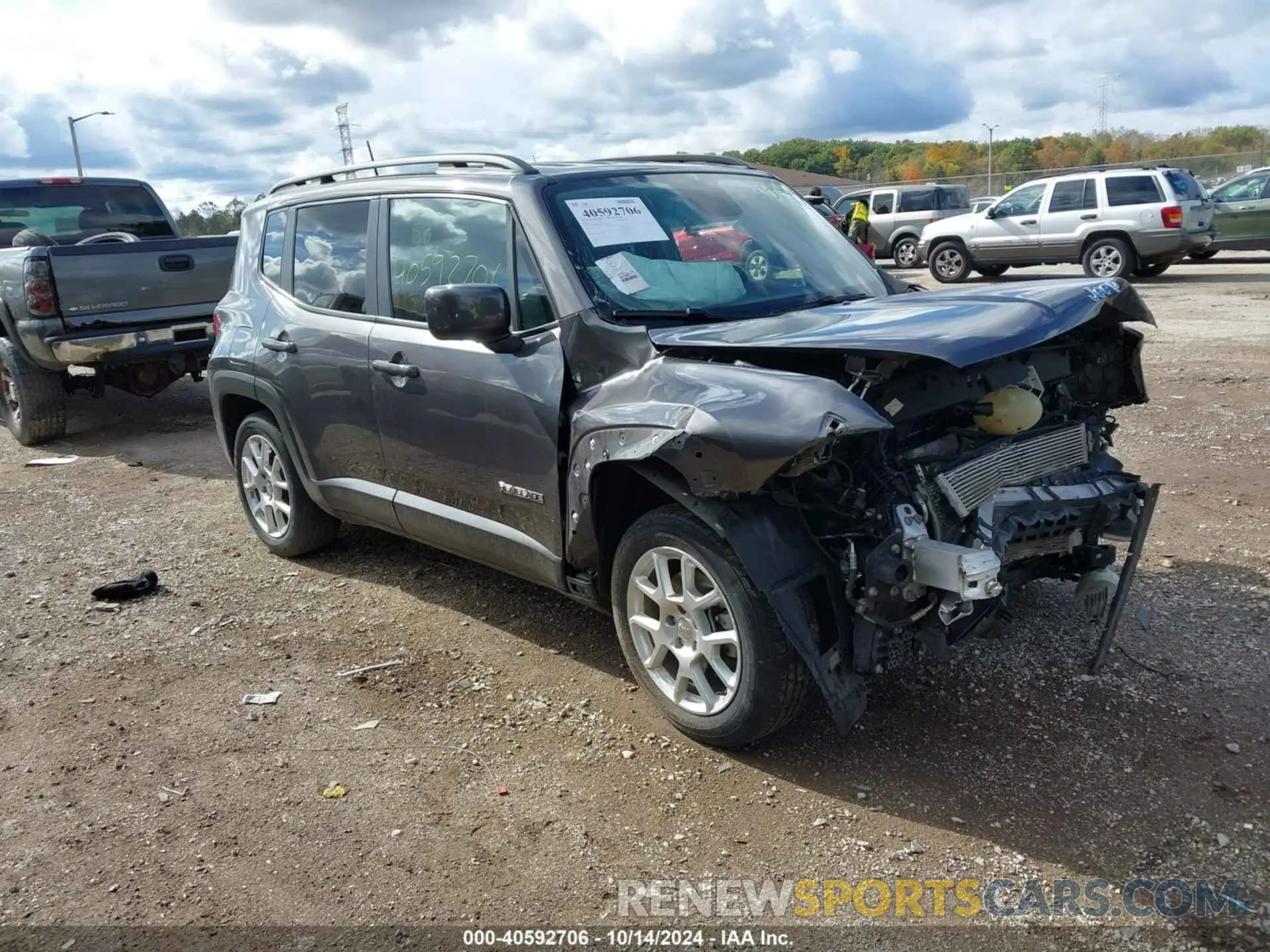 1 fotografías del automóvil dañado ZACNJABB3KPK23814 JEEP RENEGADE 2019