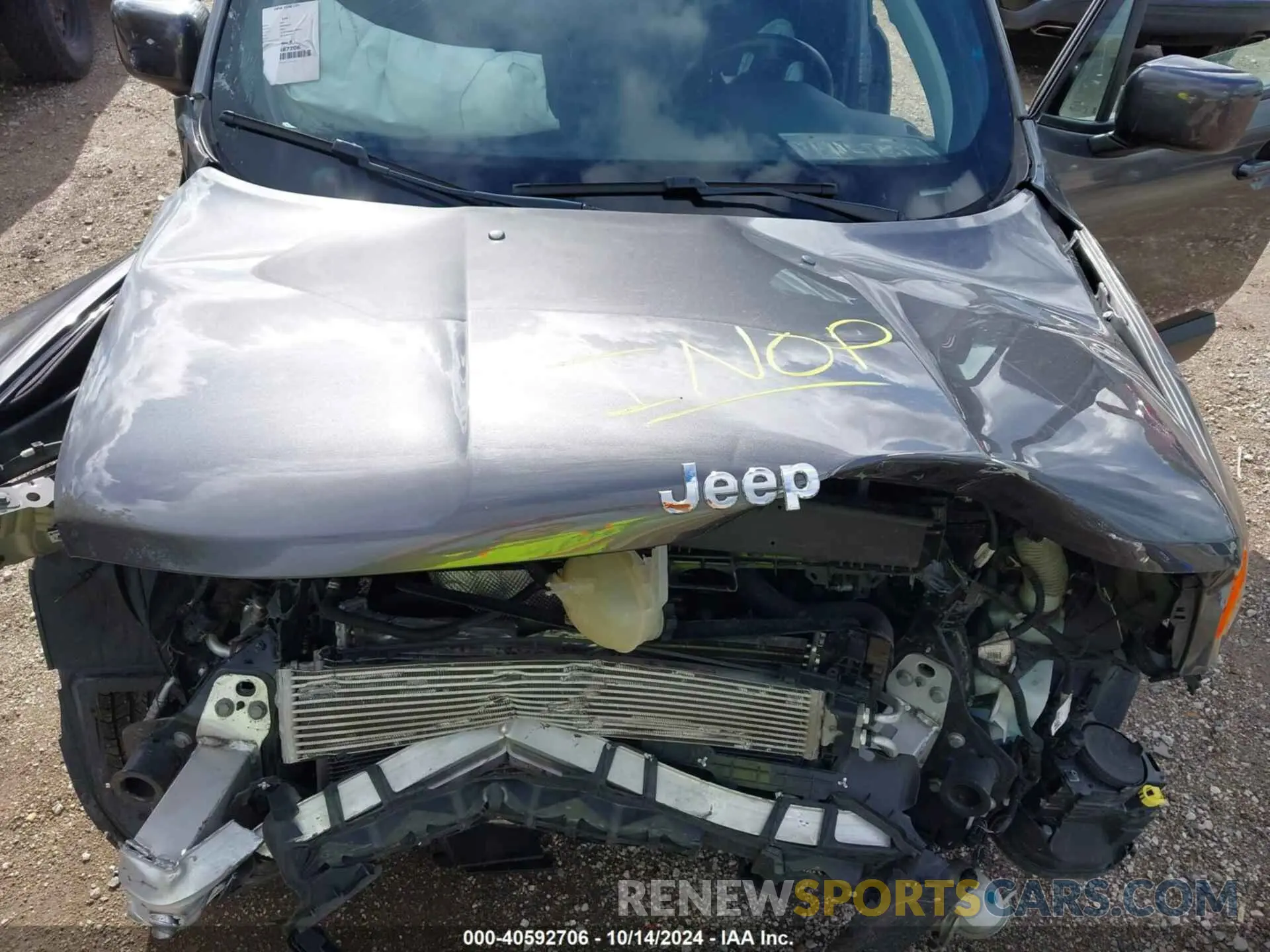 10 fotografías del automóvil dañado ZACNJABB3KPK23814 JEEP RENEGADE 2019