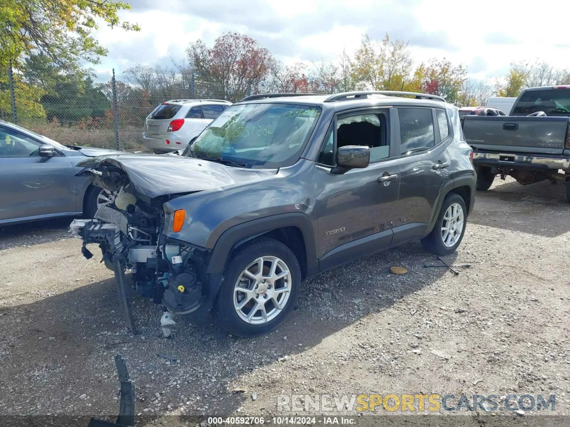 2 fotografías del automóvil dañado ZACNJABB3KPK23814 JEEP RENEGADE 2019