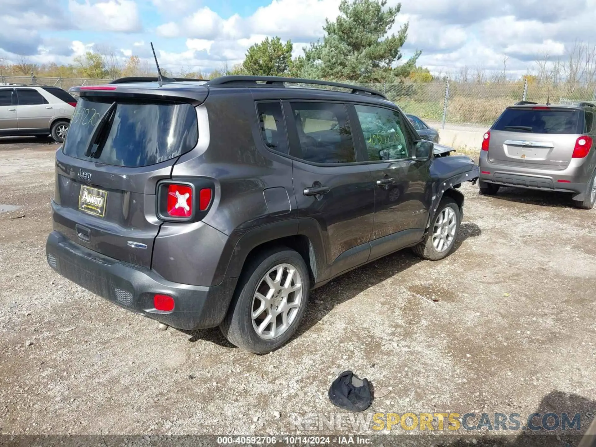 4 fotografías del automóvil dañado ZACNJABB3KPK23814 JEEP RENEGADE 2019