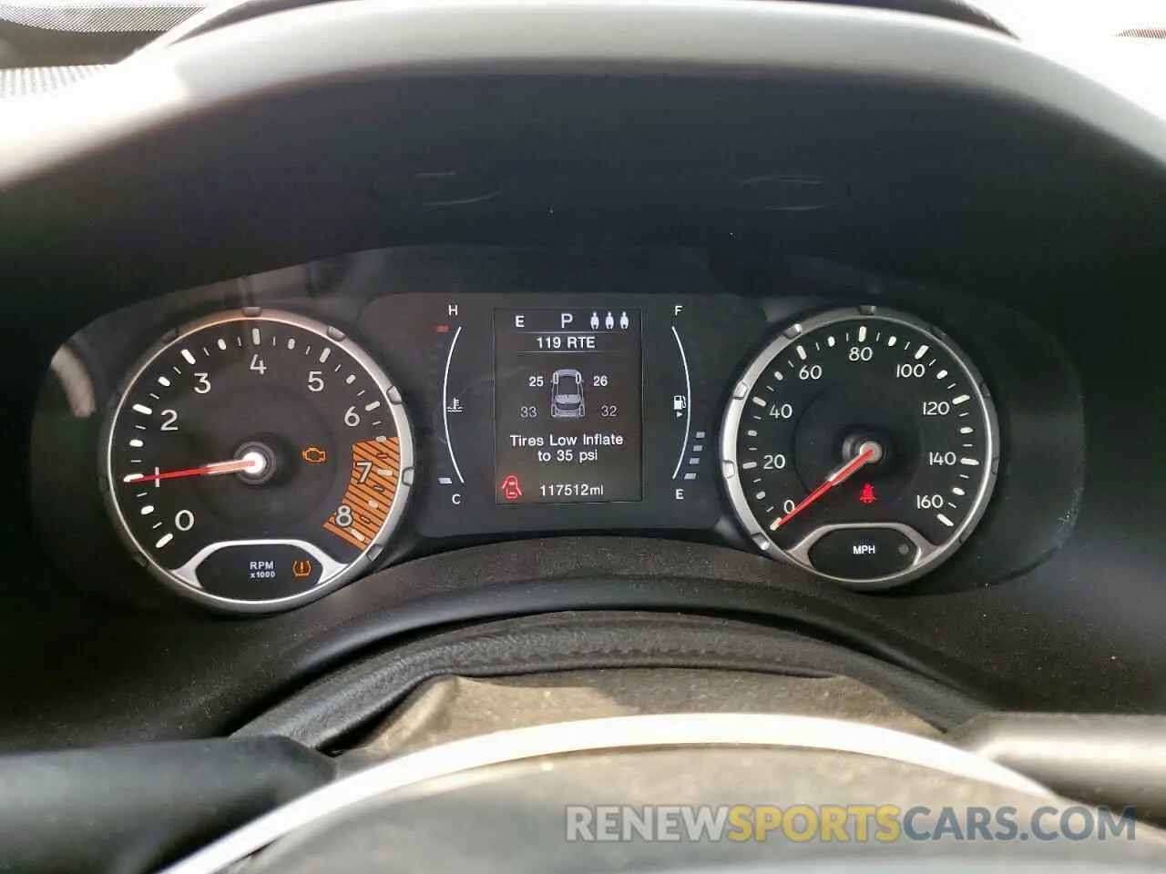 9 fotografías del automóvil dañado ZACNJABB4KPK01448 JEEP RENEGADE 2019