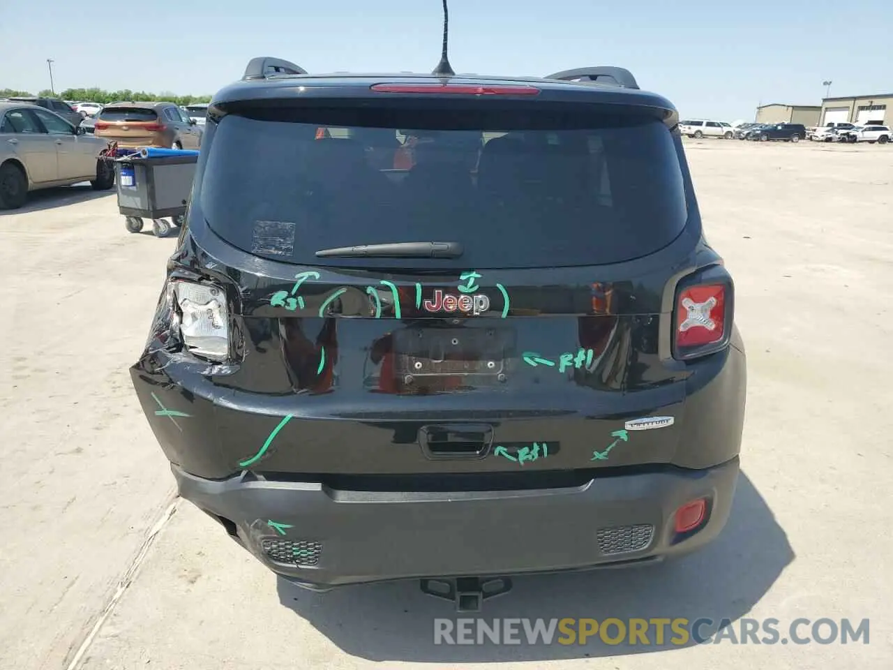 6 fotografías del automóvil dañado ZACNJABB5KPJ84904 JEEP RENEGADE 2019