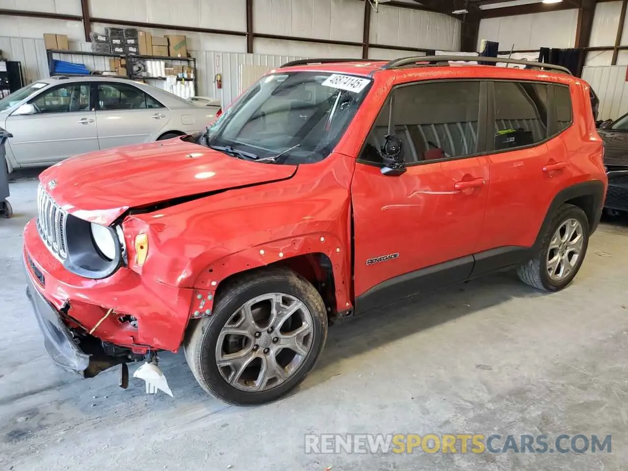 1 fotografías del automóvil dañado ZACNJABB7KPJ77761 JEEP RENEGADE 2019