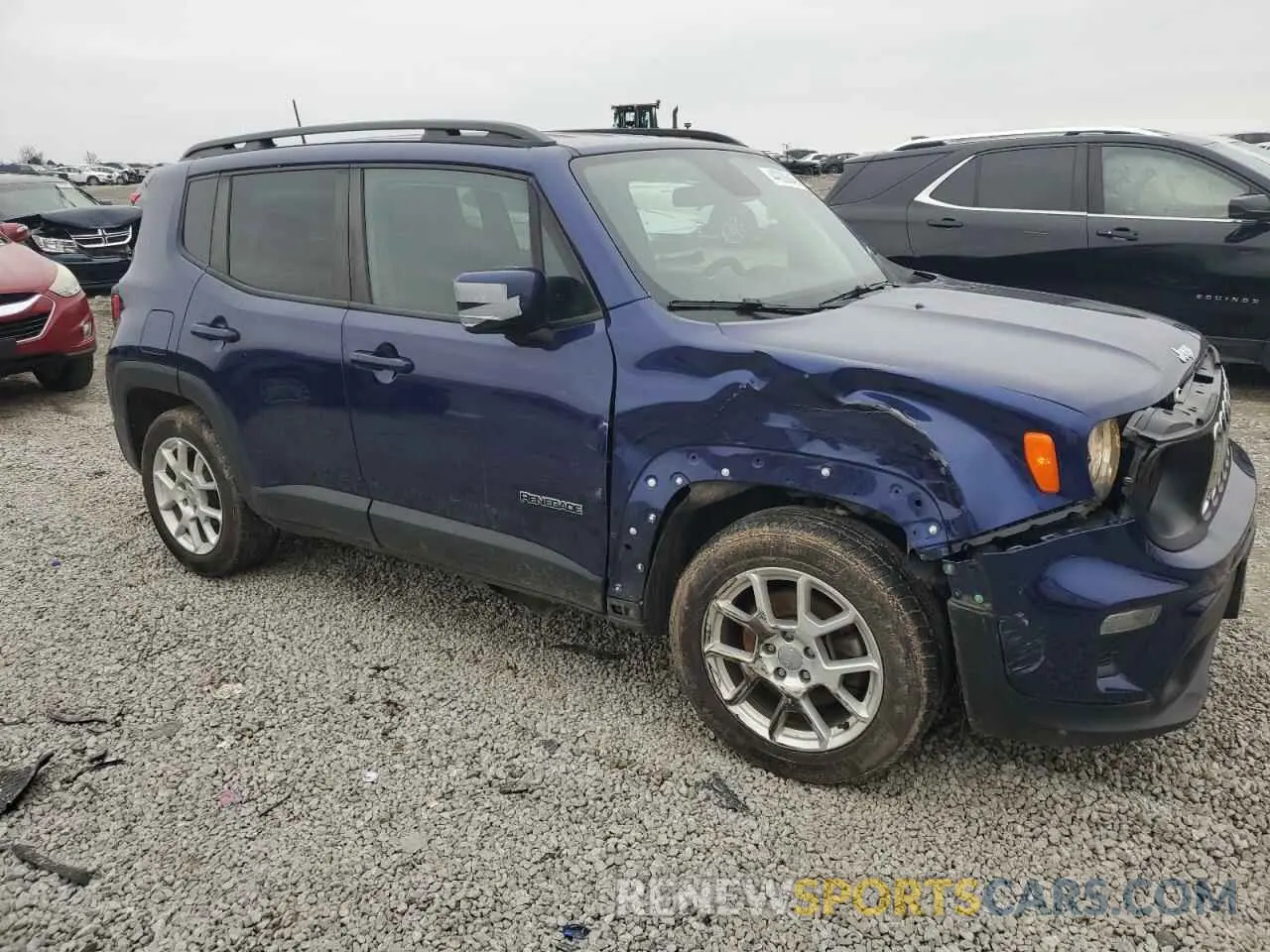 4 fotografías del automóvil dañado ZACNJABB7KPK27591 JEEP RENEGADE 2019