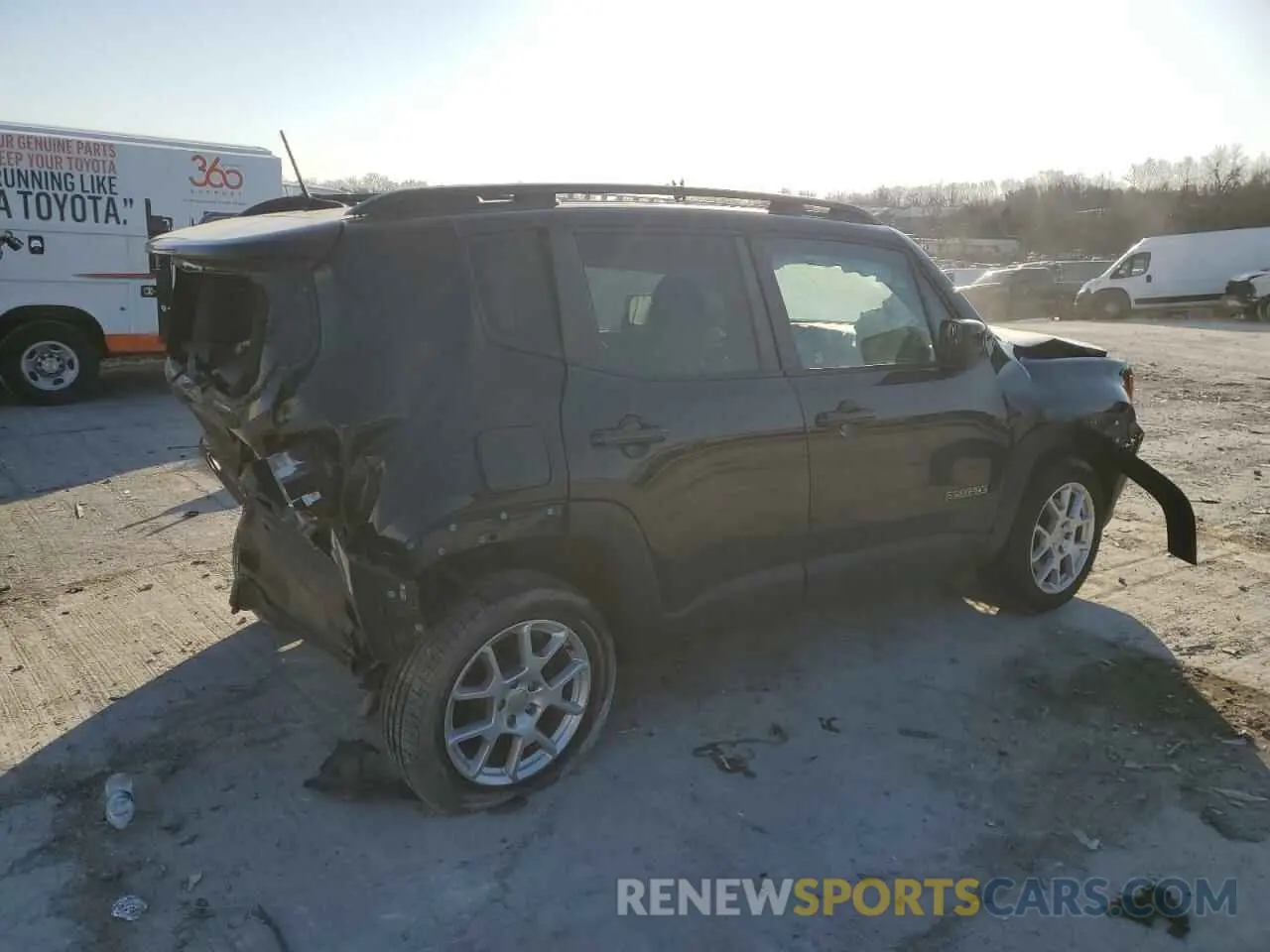 3 fotografías del automóvil dañado ZACNJABB7KPK81893 JEEP RENEGADE 2019