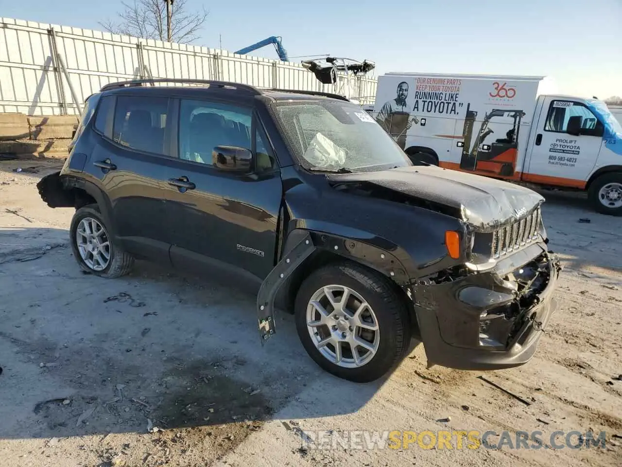 4 fotografías del automóvil dañado ZACNJABB7KPK81893 JEEP RENEGADE 2019