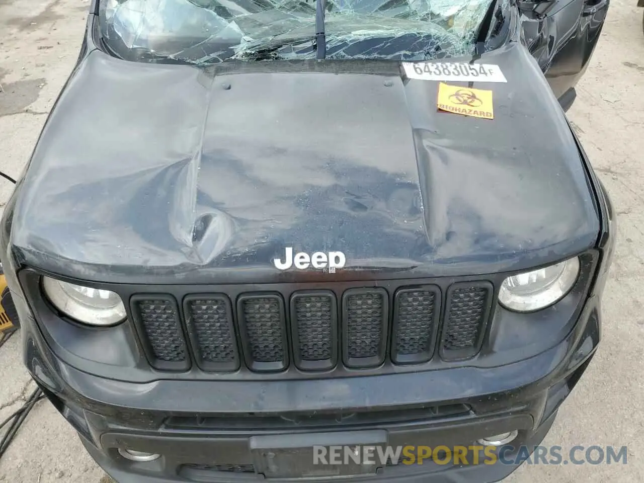 12 fotografías del automóvil dañado ZACNJABB9KPJ77082 JEEP RENEGADE 2019