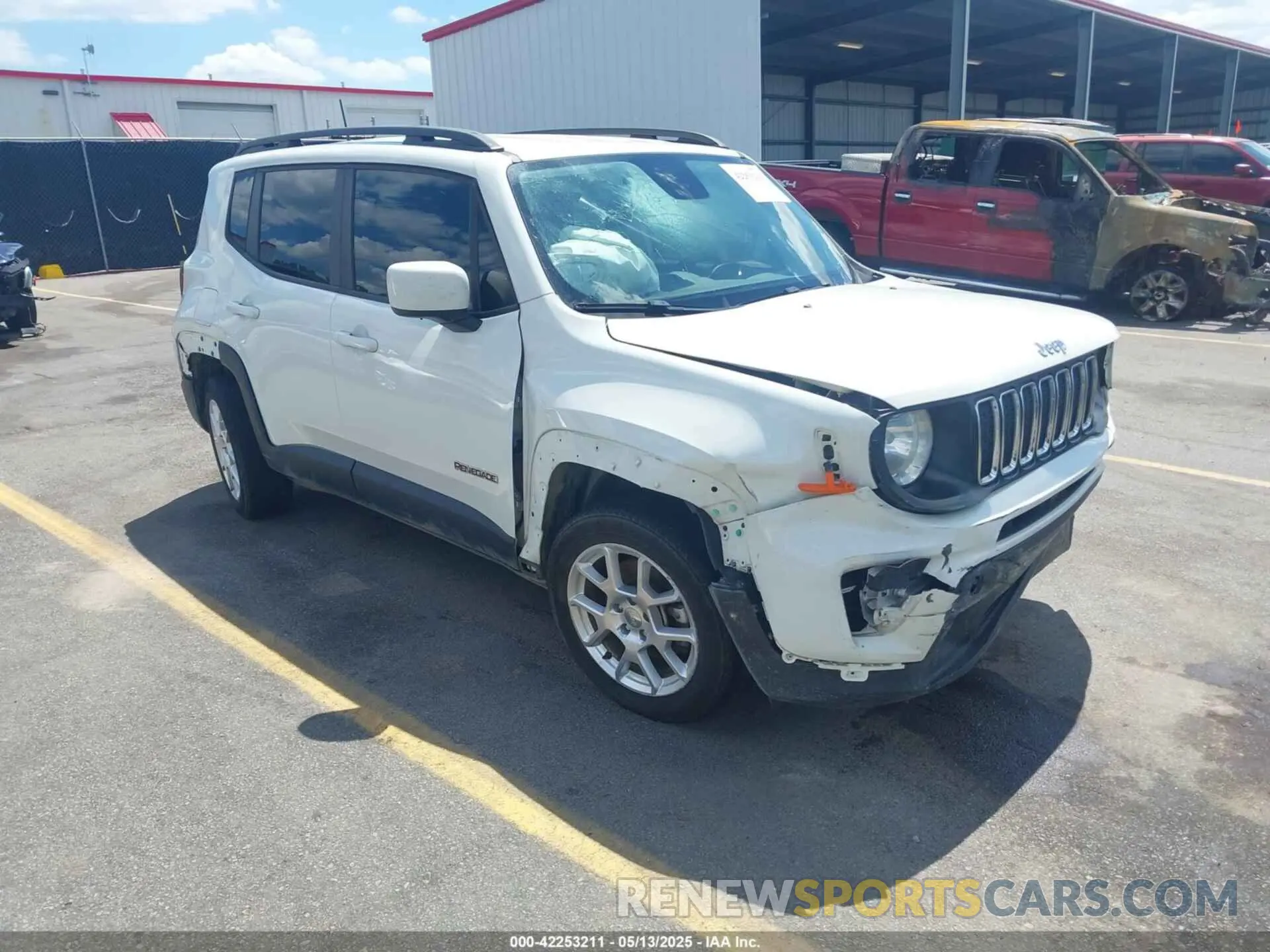 1 fotografías del automóvil dañado ZACNJABB9KPK20061 JEEP RENEGADE 2019