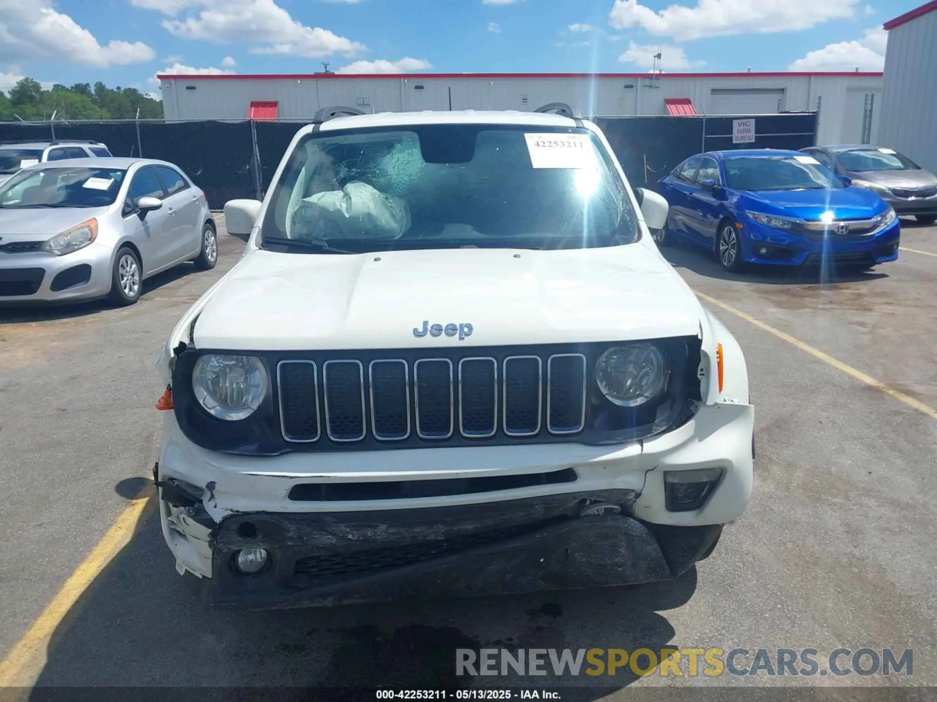 12 fotografías del automóvil dañado ZACNJABB9KPK20061 JEEP RENEGADE 2019