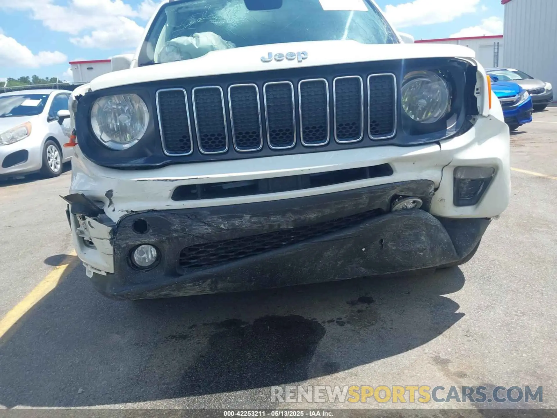 6 fotografías del automóvil dañado ZACNJABB9KPK20061 JEEP RENEGADE 2019