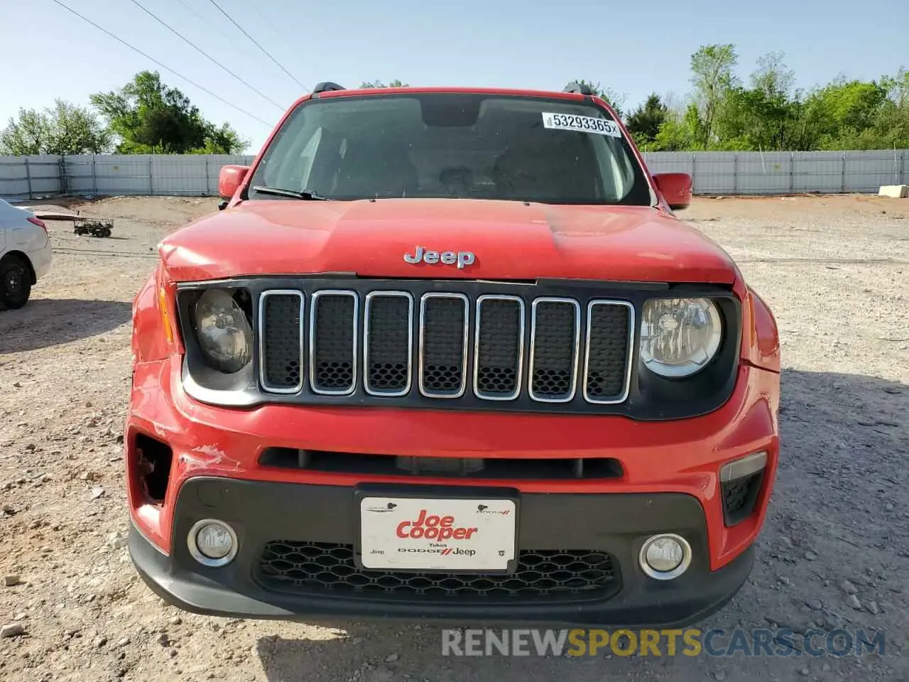 5 fotografías del automóvil dañado ZACNJABB9KPK25499 JEEP RENEGADE 2019