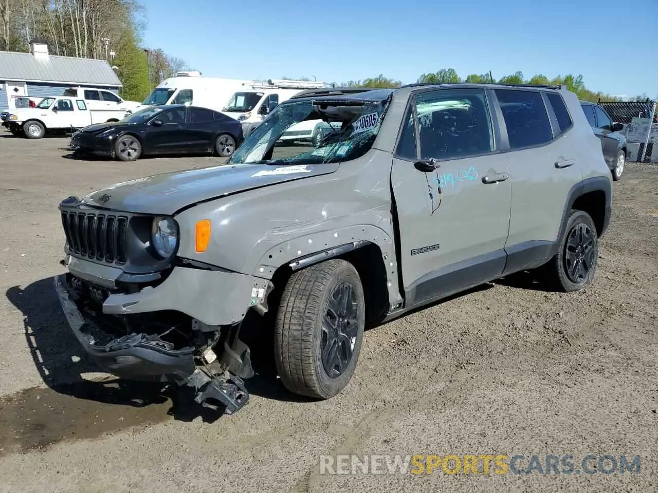 1 fotografías del automóvil dañado ZACNJBAB0KPK93696 JEEP RENEGADE 2019