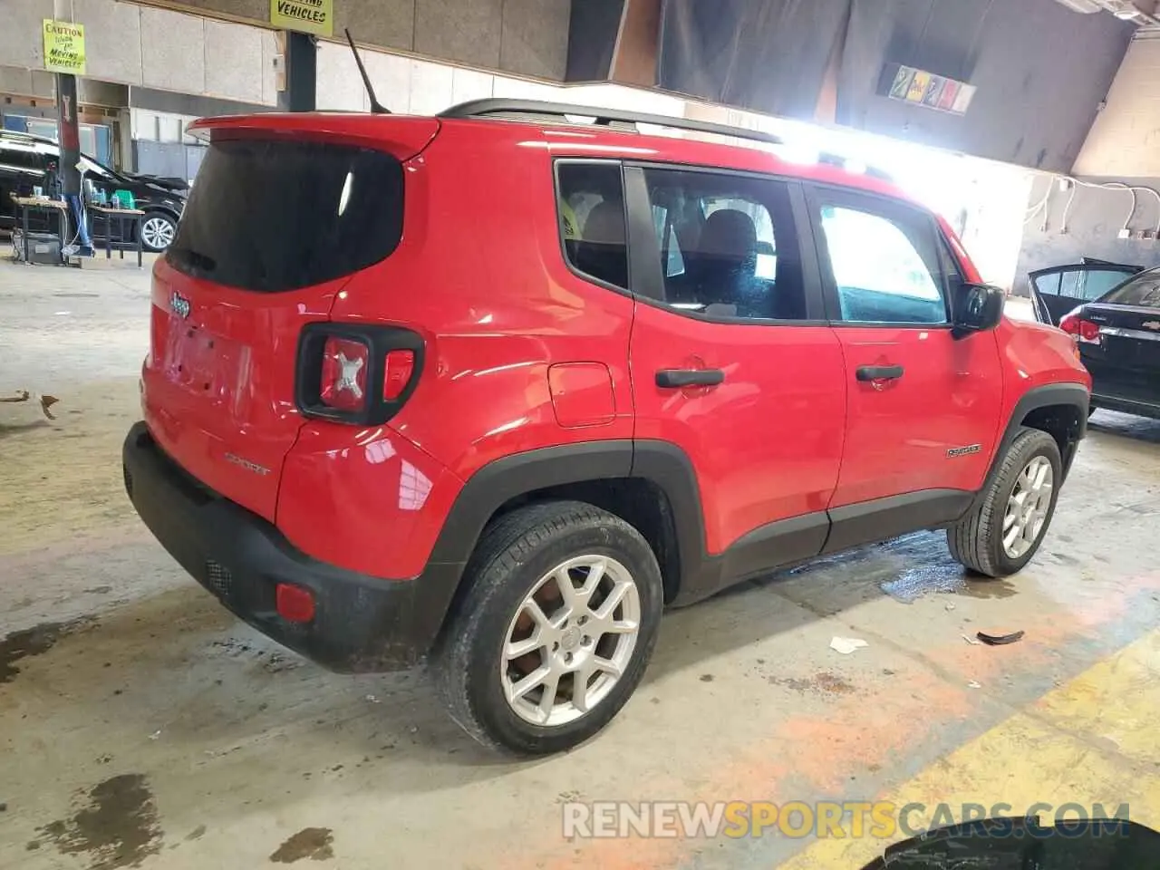 3 fotografías del automóvil dañado ZACNJBAB1KPJ83790 JEEP RENEGADE 2019