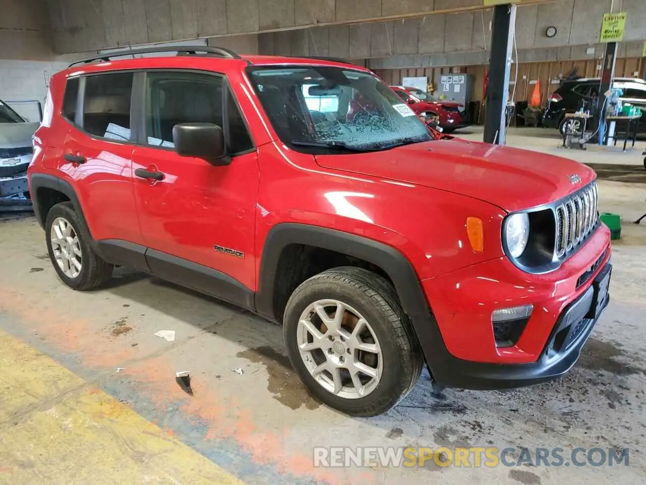 4 fotografías del automóvil dañado ZACNJBAB1KPJ83790 JEEP RENEGADE 2019