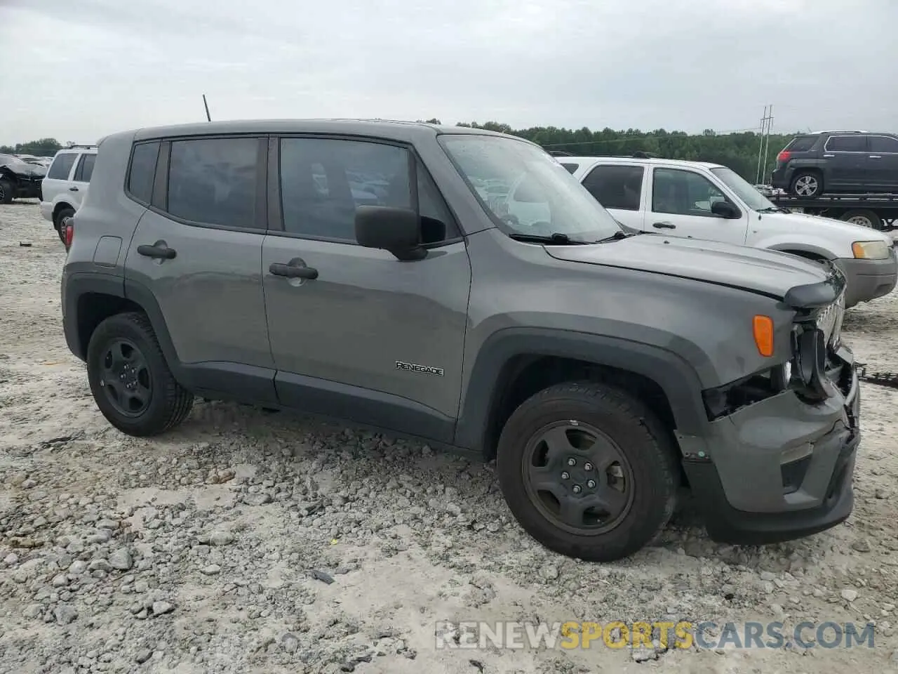 4 fotografías del automóvil dañado ZACNJBAB3KPK37977 JEEP RENEGADE 2019