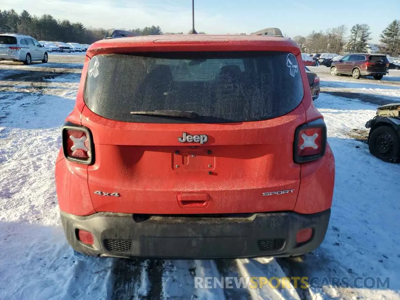 6 fotografías del automóvil dañado ZACNJBAB3KPK41513 JEEP RENEGADE 2019