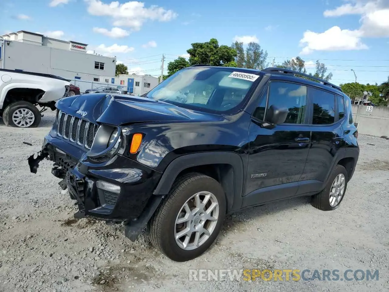 1 fotografías del automóvil dañado ZACNJBAB4KPJ73304 JEEP RENEGADE 2019